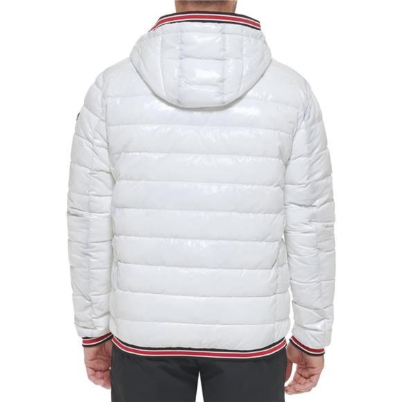 Calvin Klein Hooded Shiny Puffer Jackets, Winter Coats for Men - Picture 2 of 6